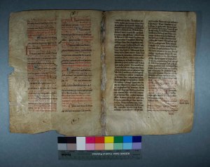 one side of the Hawick Missal fragment